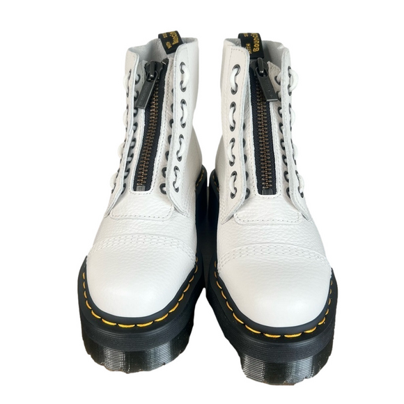 DR. MARTENS NEW Women's Sinclair Leather Platform Boots Size 8 #524 - Picture 2 of 9